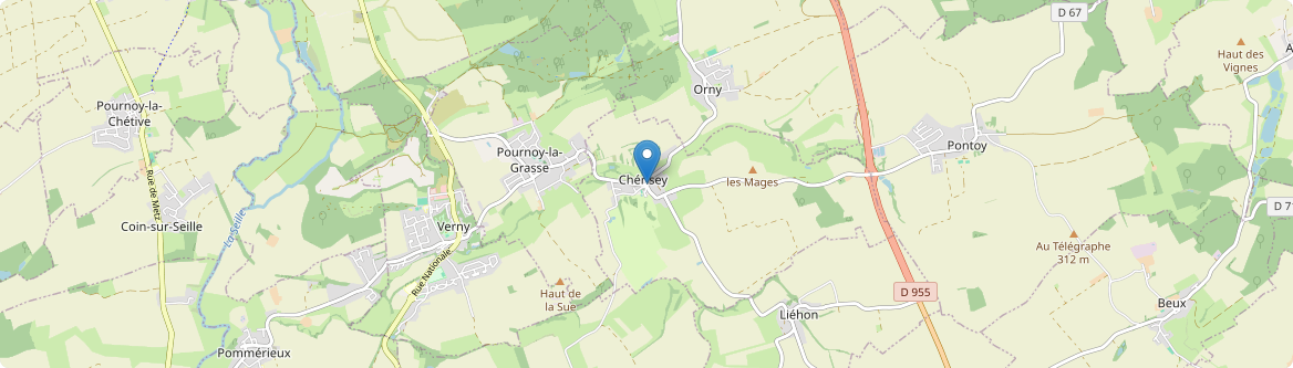 Chérisey - Carte