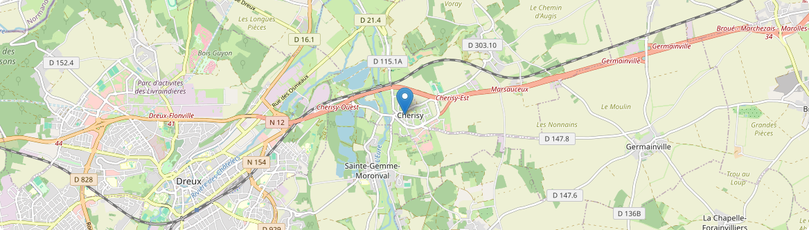 Cherisy - Carte