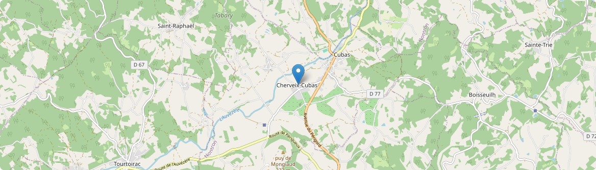 Cherveix-Cubas - Carte