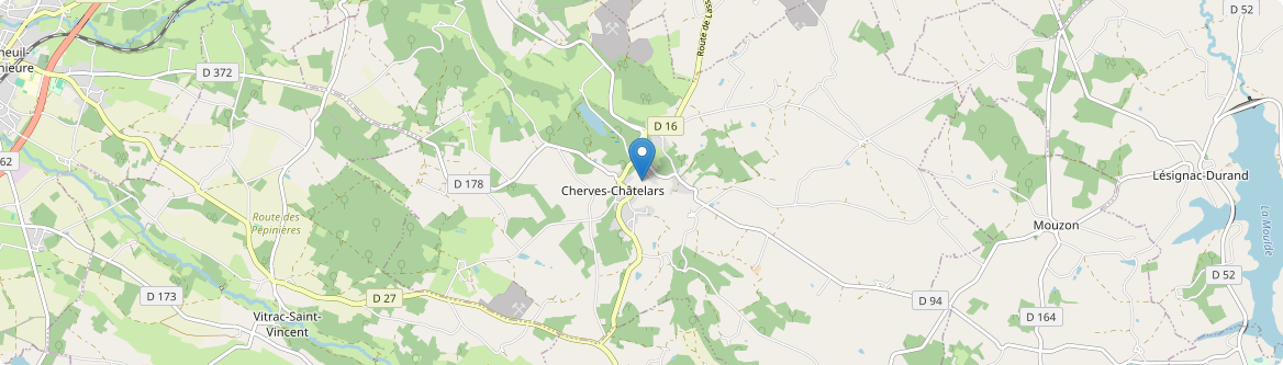 Cherves-Châtelars - Carte