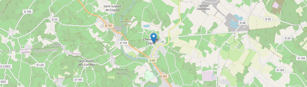 Cherves-Richemont - Carte