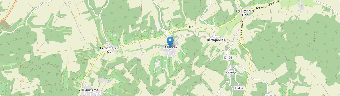 Chervey - Carte
