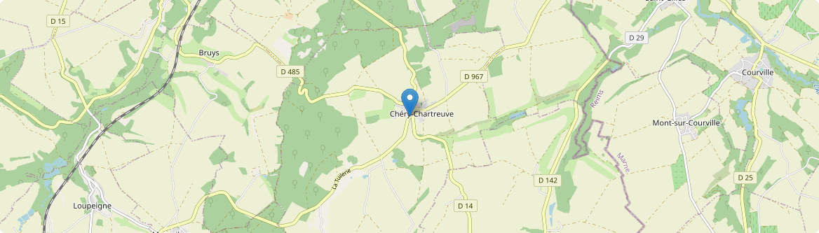 Chéry-Chartreuve - Carte