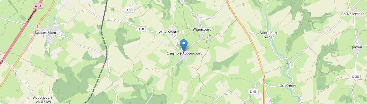 Chesnois-Auboncourt - Carte