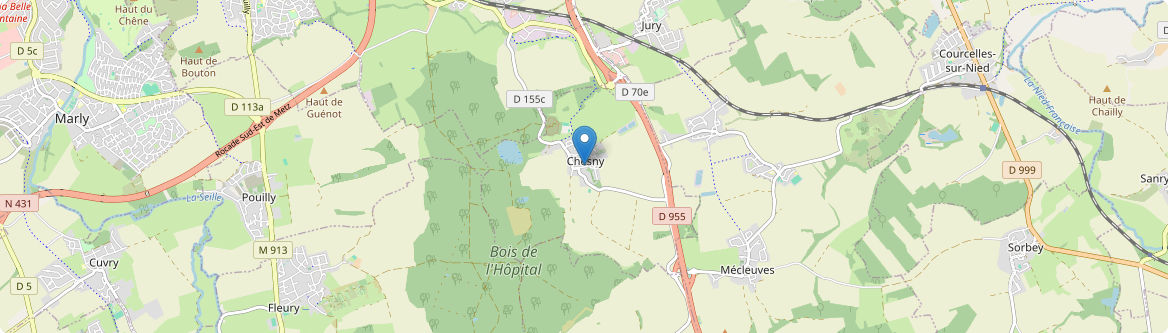 Chesny - Carte