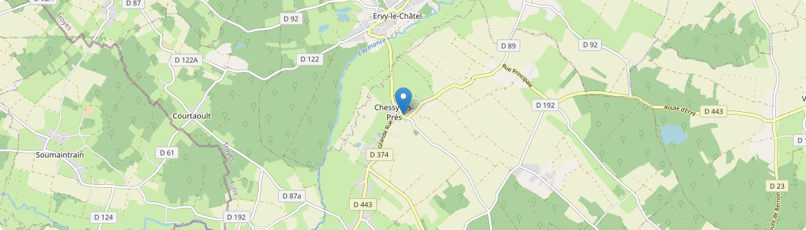 Chessy-les-Prés - Carte