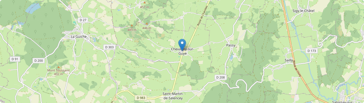 Chevagny-sur-Guye - Carte