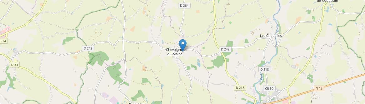 Chevaigné-du-Maine - Carte