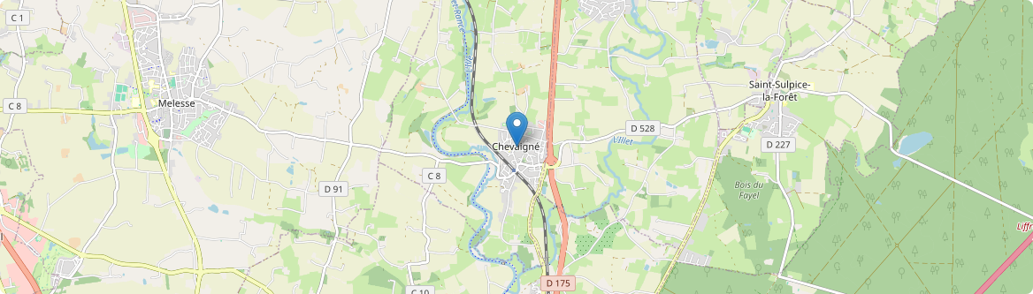 Chevaigné - Carte