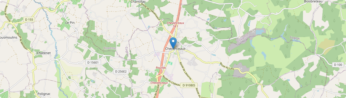 Chevanceaux - Carte