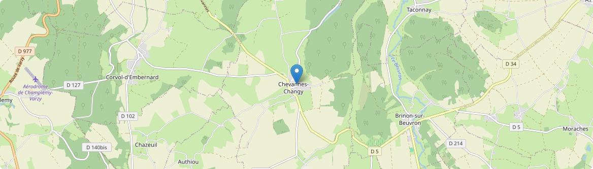 Chevannes-Changy - Carte