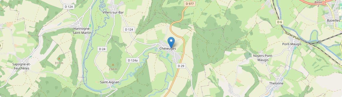 Cheveuges - Carte