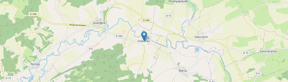 Chevières - Carte
