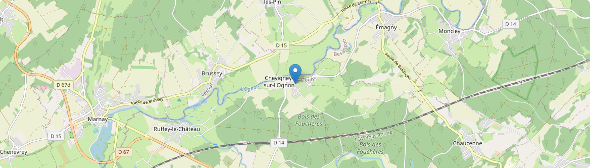 Chevigney-sur-l'Ognon - Carte