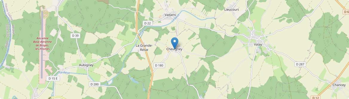 Chevigney - Carte