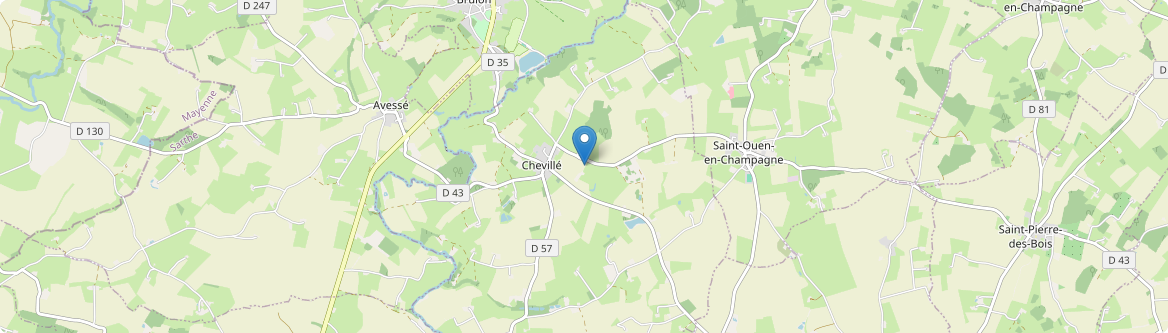 Chevillé - Carte