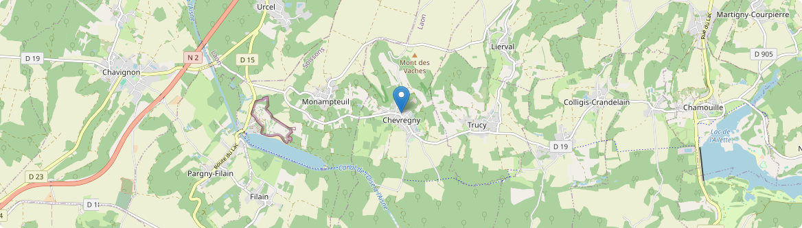 Chevregny - Carte