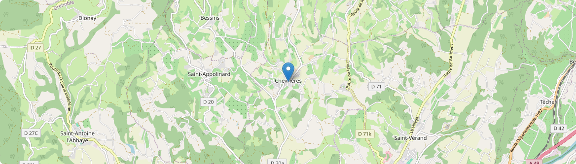 Chevrières - Carte