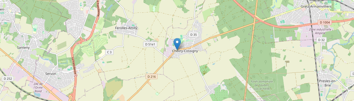 Chevry-Cossigny - Carte