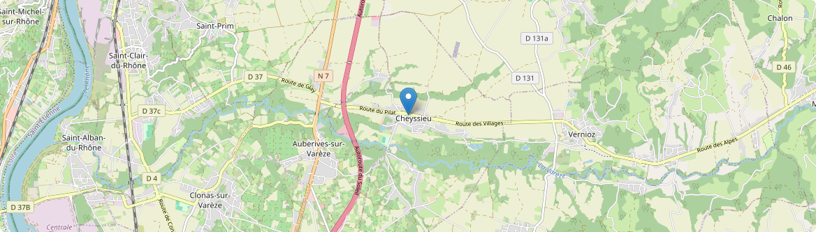 Cheyssieu - Carte