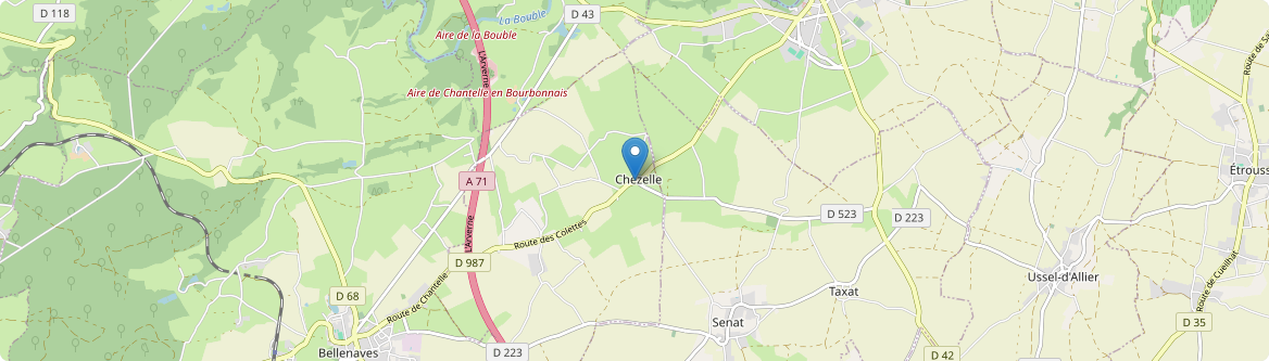 Chezelle - Carte