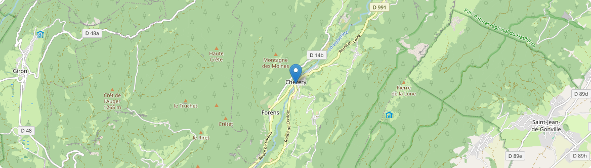 Chézery-Forens - Carte