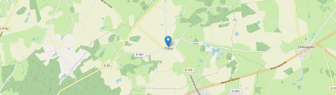 Chézy - Carte