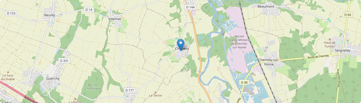 Chichery - Carte