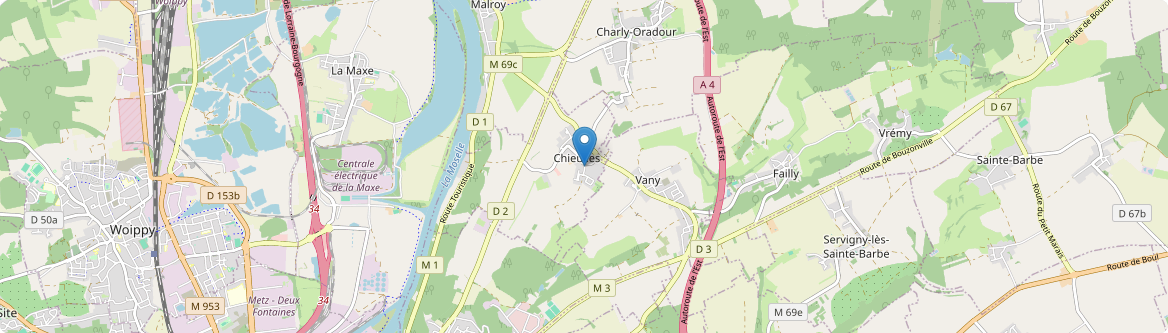 Chieulles - Carte