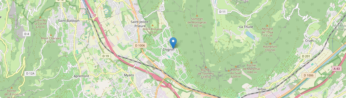 Chignin - Carte