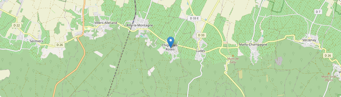 Chigny-les-Roses - Carte