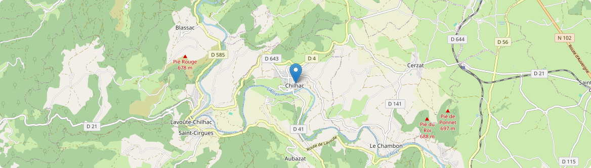 Chilhac - Carte