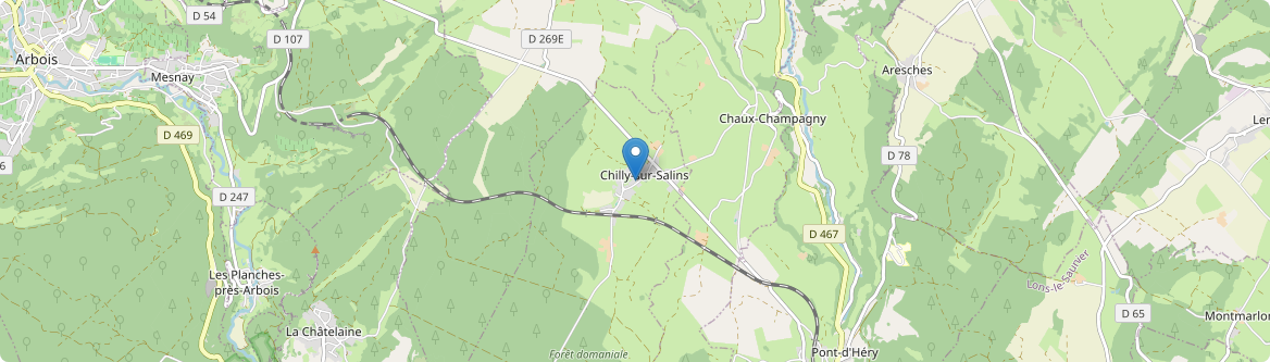 Chilly-sur-Salins - Carte