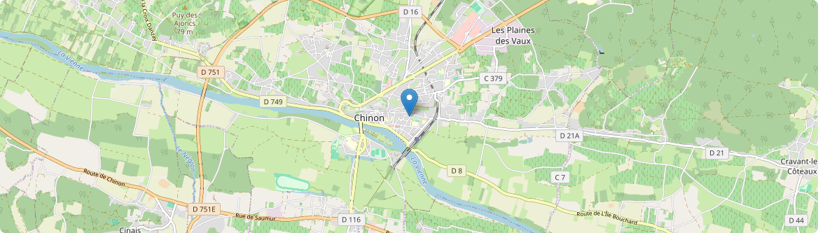 Chinon - Carte