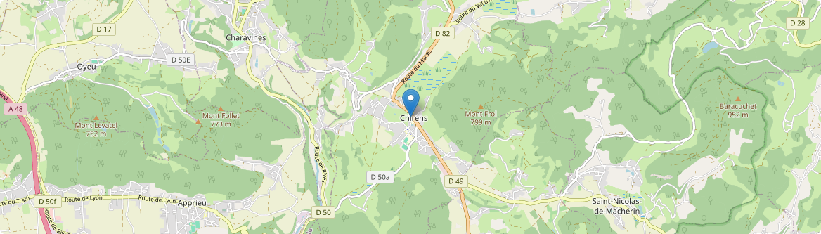 Chirens - Carte