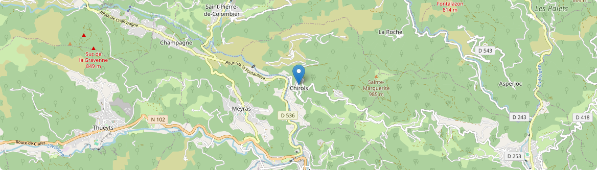 Chirols - Carte