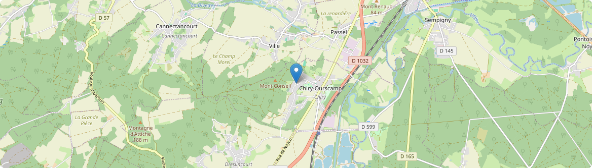 Chiry-Ourscamp - Carte