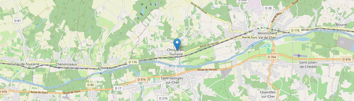 Chissay-en-Touraine - Carte