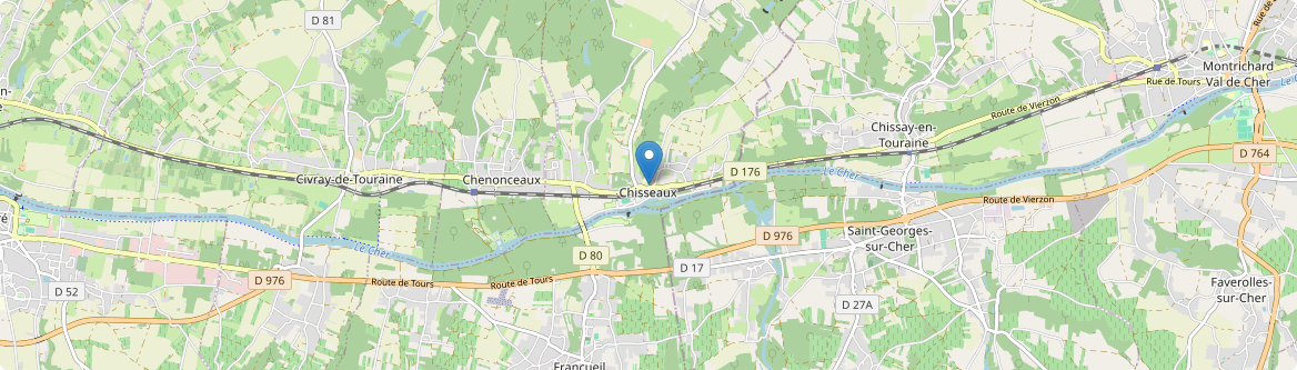 Chisseaux - Carte