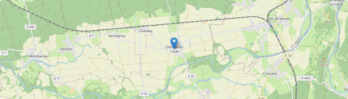 Chissey-sur-Loue - Carte