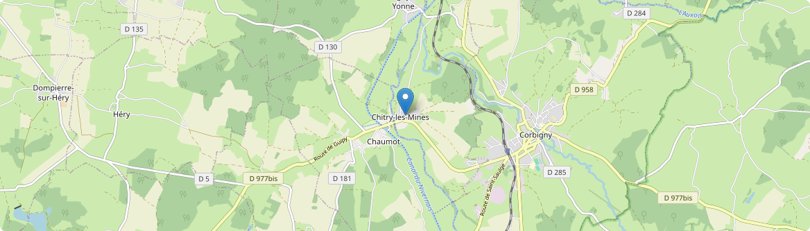 Chitry-les-Mines - Carte
