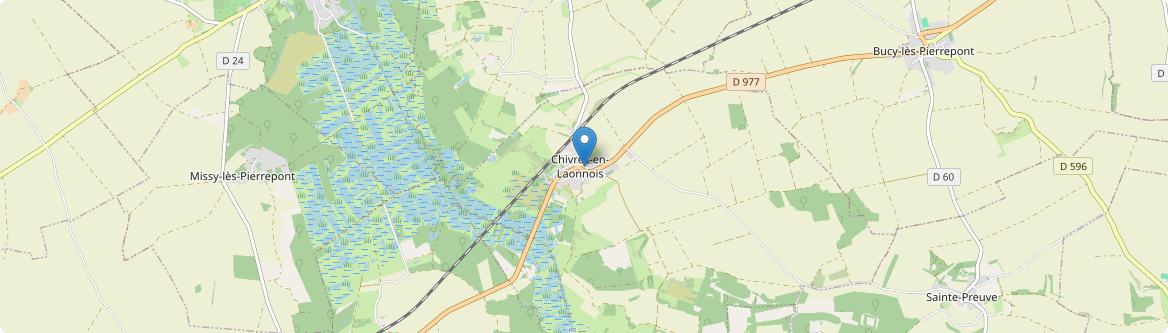 Chivres-en-Laonnois - Carte