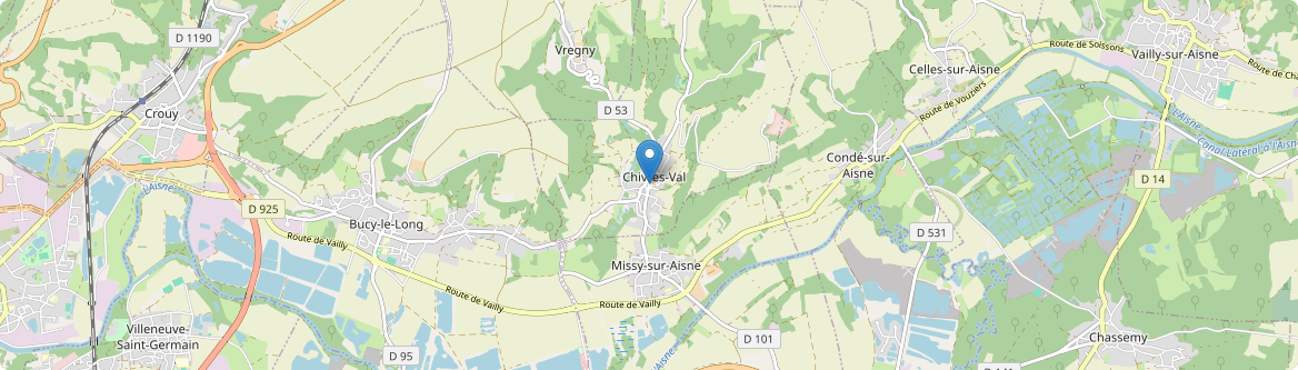 Chivres-Val - Carte