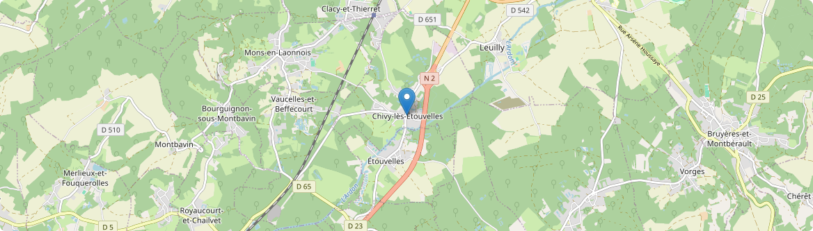 Chivy-lès-Étouvelles - Carte