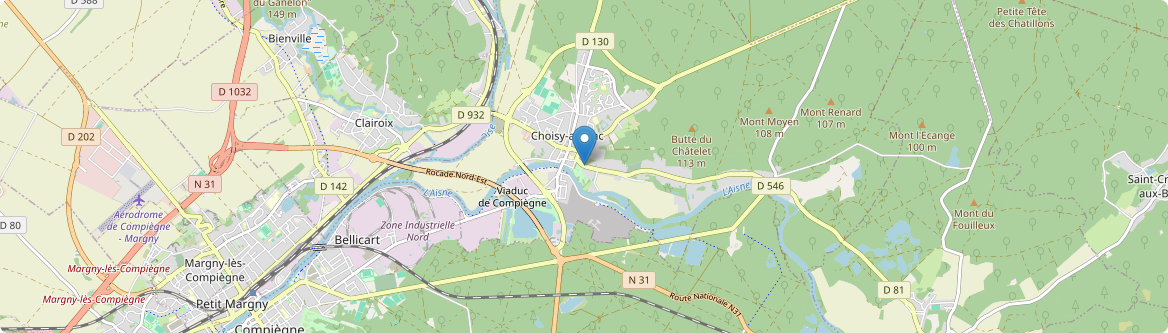 Choisy-au-Bac - Carte
