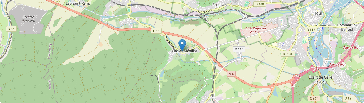 Choloy-Ménillot - Carte