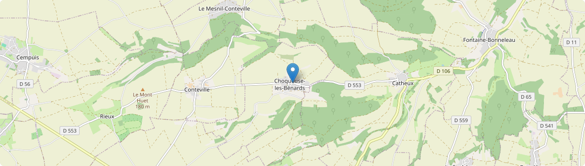 Choqueuse-les-Bénards - Carte
