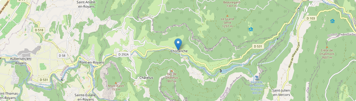 Choranche - Carte