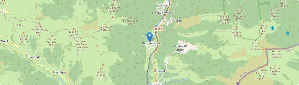 Cier-de-Luchon - Carte