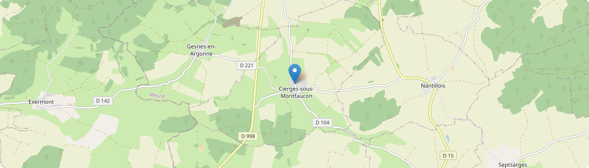 Cierges-sous-Montfaucon - Carte